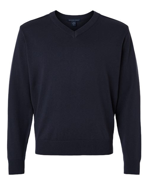 Load image into Gallery viewer, Devon &amp; Jones DG445 Men's New Classics V-Neck Sweater - Navy
