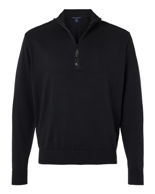 Devon & Jones DG446 Men's New Classics Quarter-Zip Sweater - Black