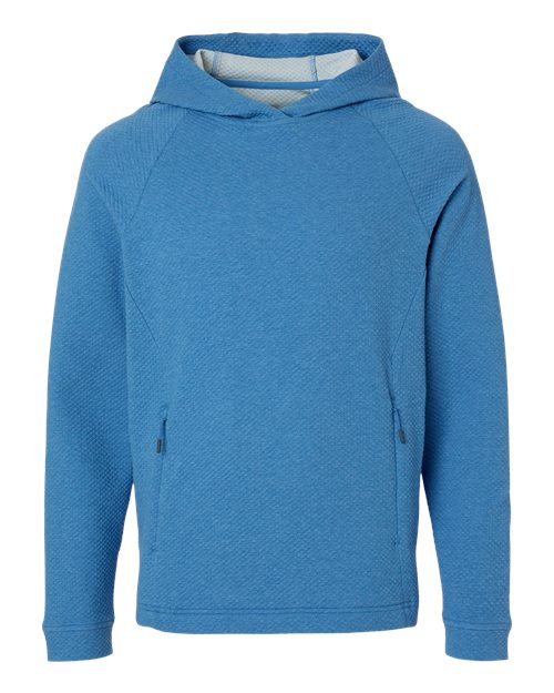 Load image into Gallery viewer, North End NE729 Men's Spirit Textured Hooded Pullover - Light Nautical Blue Heather

