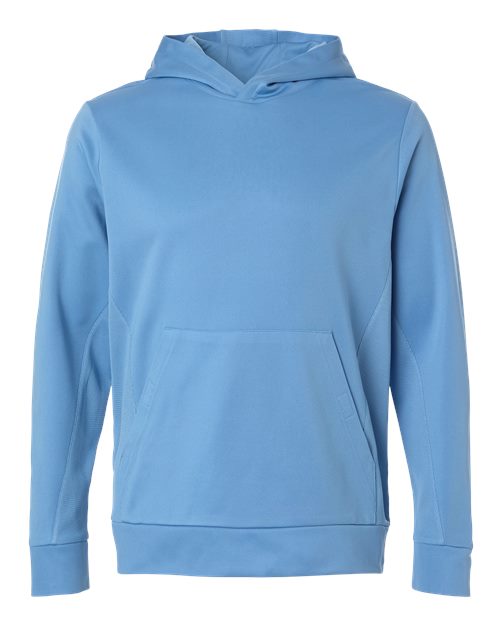 Team 365 TT400 Unisex Squad Hooded Tech Fleece Pullover - Sport Light Blue