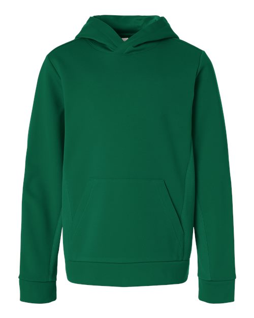 Load image into Gallery viewer, Team 365 TT400Y Youth Squad Hooded Tech Fleece Pullover - Sport Forest
