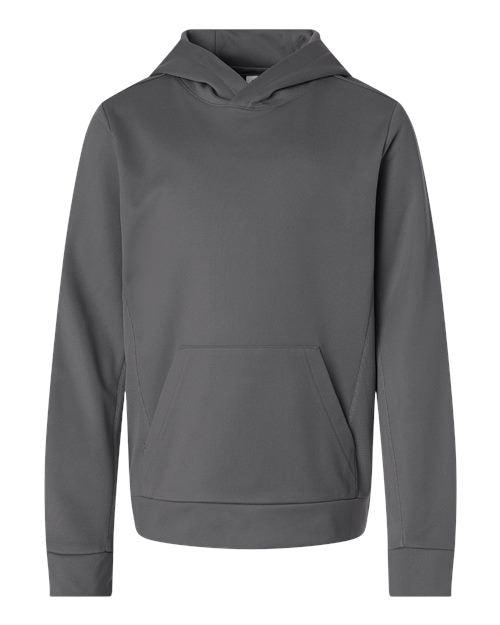 Team 365 TT400Y Youth Squad Hooded Tech Fleece Pullover - Sport Graphite