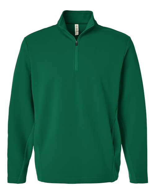 Team 365 TT401 Unisex Squad Cadet Quarter-Zip Tech Fleece Pullover - Sport Forest