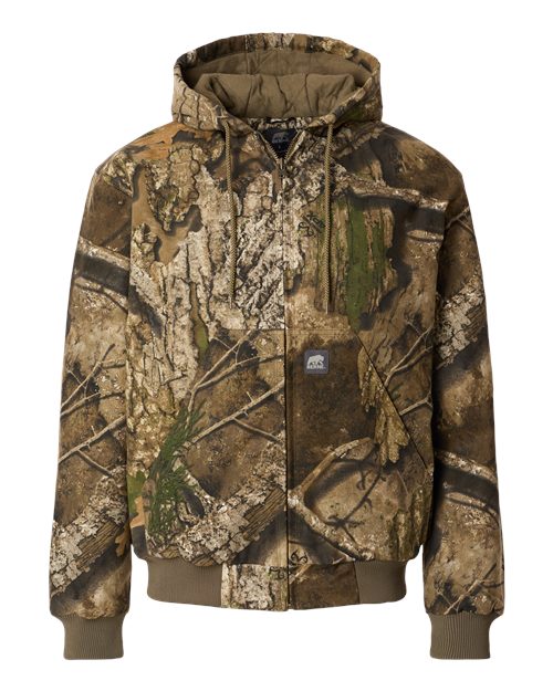 Berne Apparel HJ51 Men's Berne Heritage Hooded Jacket - Realtree Apx