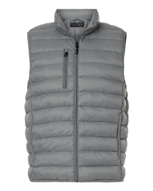 Weatherproof 26717 Men's Lightweight Poly-filled Packable Vest - Chelsea Grey