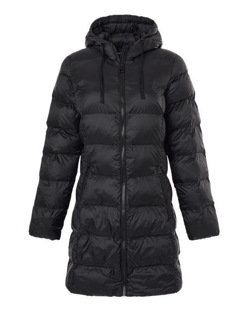 Weatherproof W26720 Women's Poly-filled 3/4 Length Coat - Black