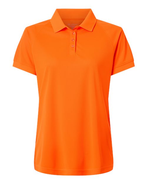 Harriton M208W Women's Charge Snag and Soil Protect Polo - Safety Orange