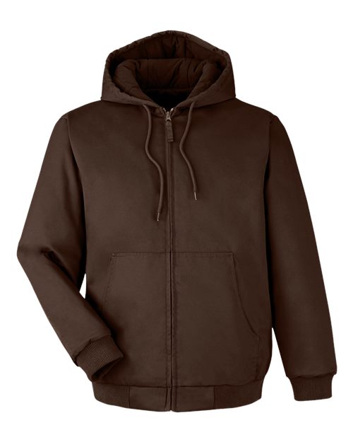Load image into Gallery viewer, Harriton M722 Unisex ClimaBloc® Heavyweight Hooded Full-Zip Jacket - Dark Mocha
