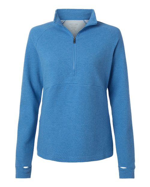 Load image into Gallery viewer, North End NE725W Women's Spirit Textured Quarter-Zip Pullover - Light Nautical Blue Heather

