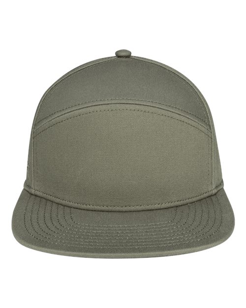 Load image into Gallery viewer, Pukka 7001P Tradesman Hybrid Six-Panel Cap - Olive Green
