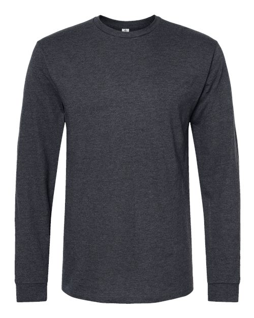 Load image into Gallery viewer, Unisex Heavyweight Jersey Long Sleeve T-Shirt - Heather Graphite
