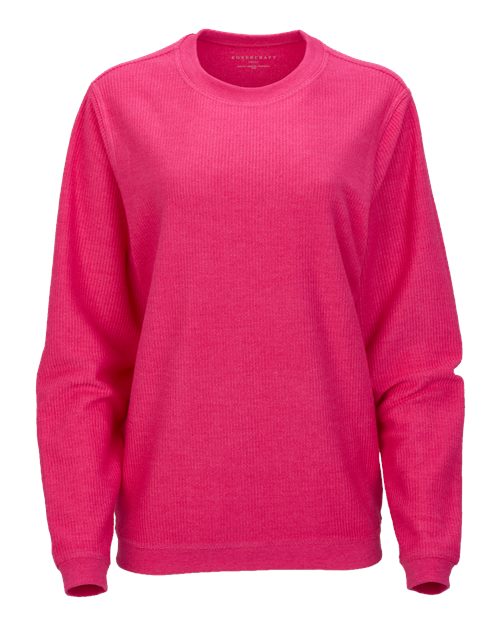 Load image into Gallery viewer, Boxercraft D02 Unisex Corded Crewneck Sweatshirt - Cosmic Pink
