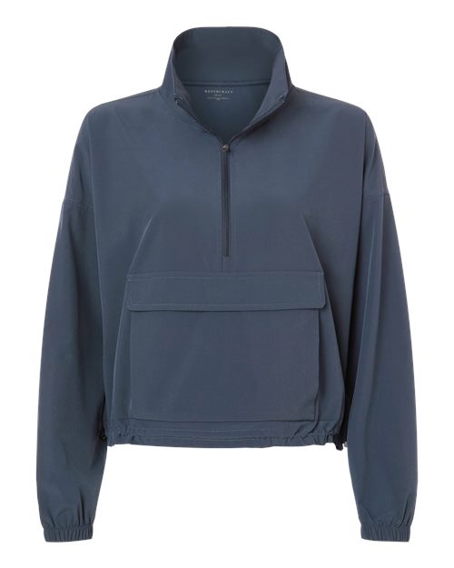 Boxercraft BW5204 Women's Stretch Woven Quarter-Zip Pullover - Castlerock