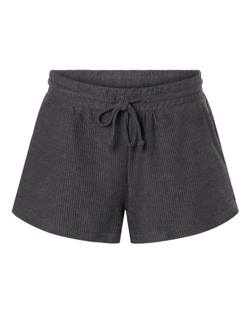 Load image into Gallery viewer, Boxercraft BW6506 Women's Rib Knit Corded Shorts - Black
