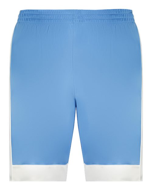 Augusta Sportswear 6889 Unisex Match-Up Basketball Shorts - Columbia Blue/ White