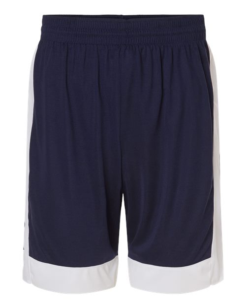 Load image into Gallery viewer, Augusta Sportswear 6889 Unisex Match-Up Basketball Shorts - Navy/ White
