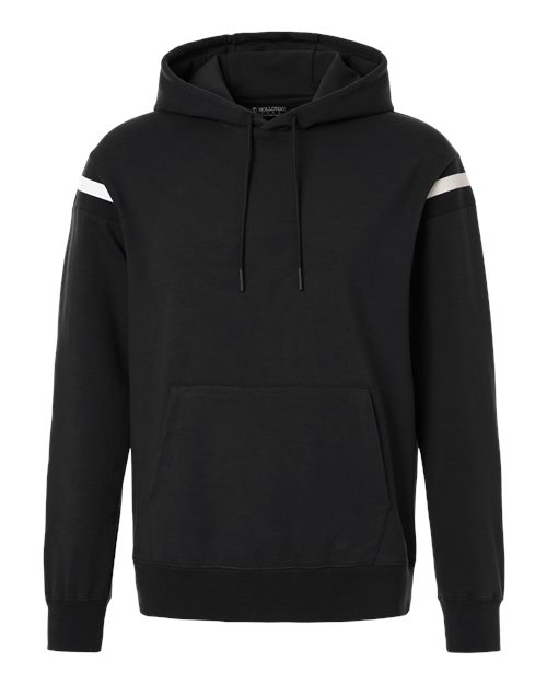 Holloway 223526 Unisex Heritage Prep Hooded Sweatshirt - Black/ Vanilla