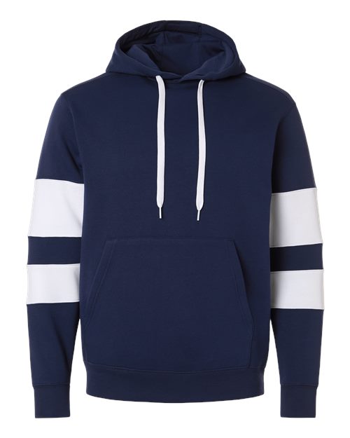 Holloway 229576 Unisex Jackson Way Hooded Sweatshirt - Navy/ White