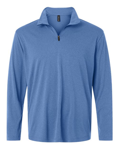 AllPro 41870 Men's Pro-Lock Performance Quarter-Zip Pullover - Heather Royal