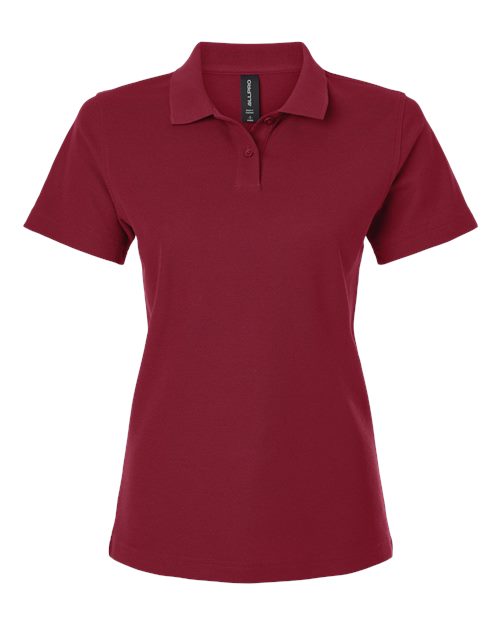 Load image into Gallery viewer, AllPro 62800L Women's Pique Polo - Cardinal
