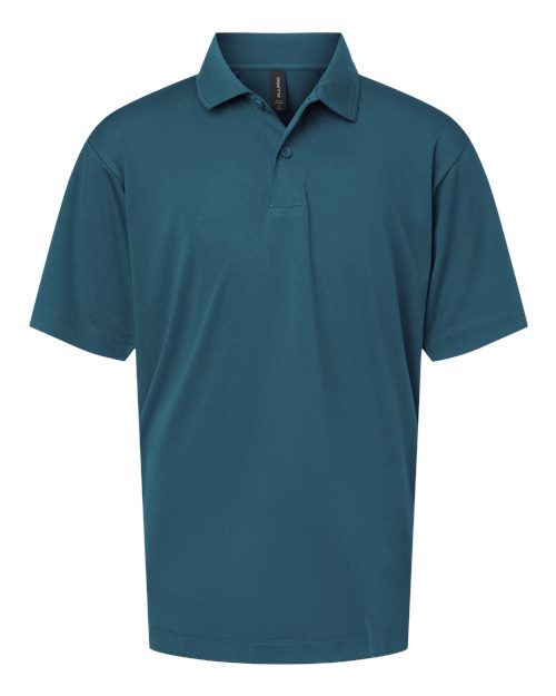 AllPro 41800Y Youth Pro-Lock Performance Polo - Atlantic Blue