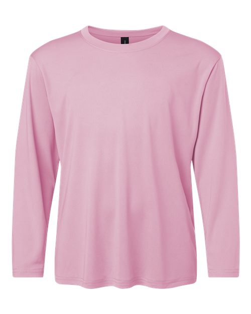 AllPro 48400Y Youth Pro-Lock Performance Long Sleeve T-Shirt - Light Pink