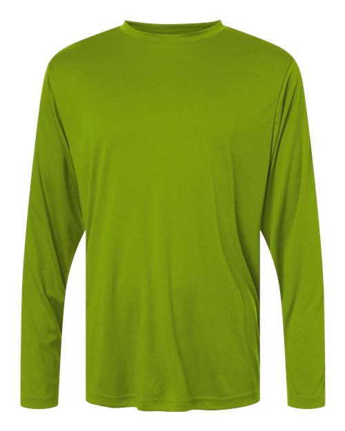 CORE365 CE10L Unisex Capital Long Sleeve Performance T-Shirt - Acid Green