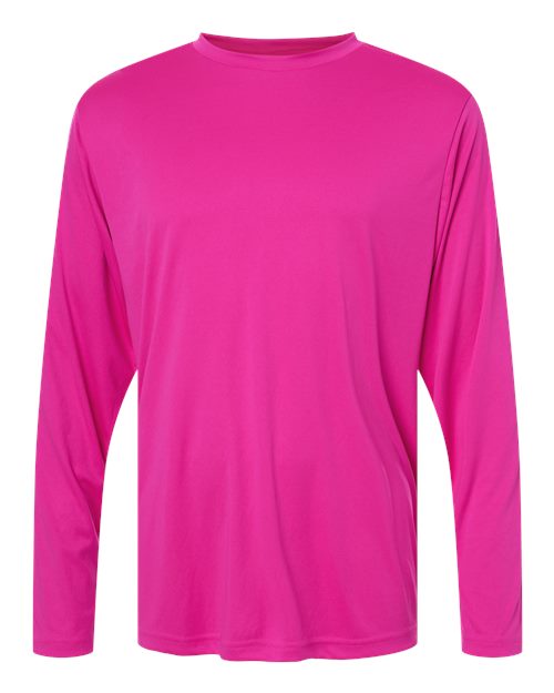 CORE365 CE10L Unisex Capital Long Sleeve Performance T-Shirt - Bright Magenta