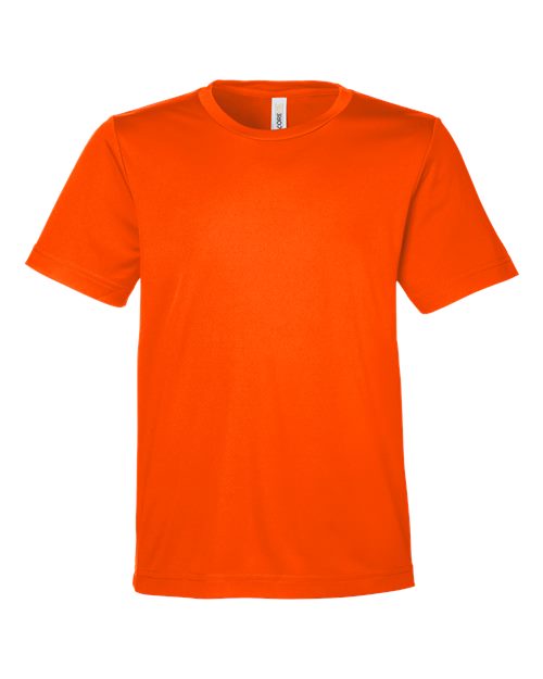 Load image into Gallery viewer, CORE365 CE10Y Youth Capital Performance T-Shirt - Safety Orange
