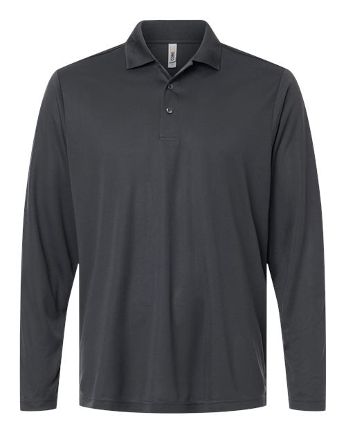 CORE365 CE108L Men's Nova Performance Long Sleeve Pique Polo - Carbon