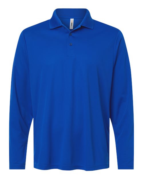 Load image into Gallery viewer, CORE365 CE108L Men's Nova Performance Long Sleeve Pique Polo - True Royal
