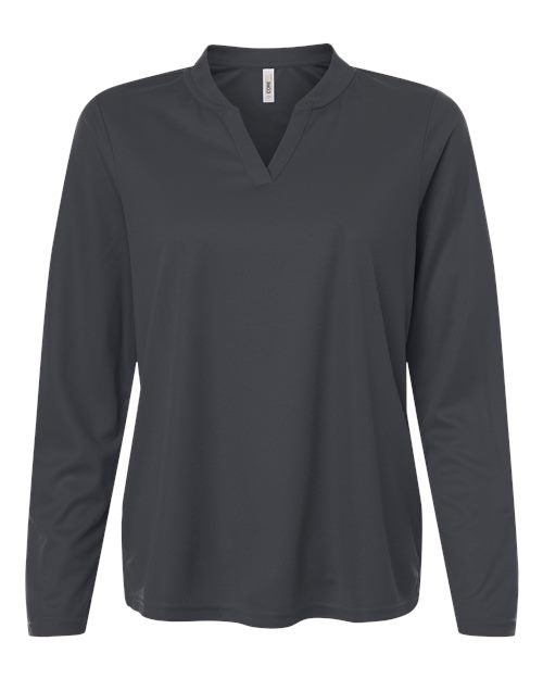 CORE365 CE108LW Women's Nova Performance Long Sleeve Pique Polo - Carbon