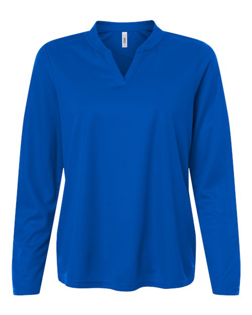 CORE365 CE108LW Women's Nova Performance Long Sleeve Pique Polo - True Royal