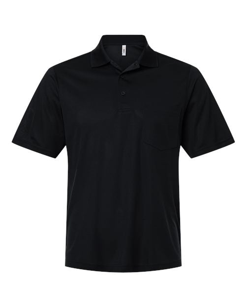 Load image into Gallery viewer, CORE365 CE108P Men's Nova Performance Pique Pocket Polo - Black

