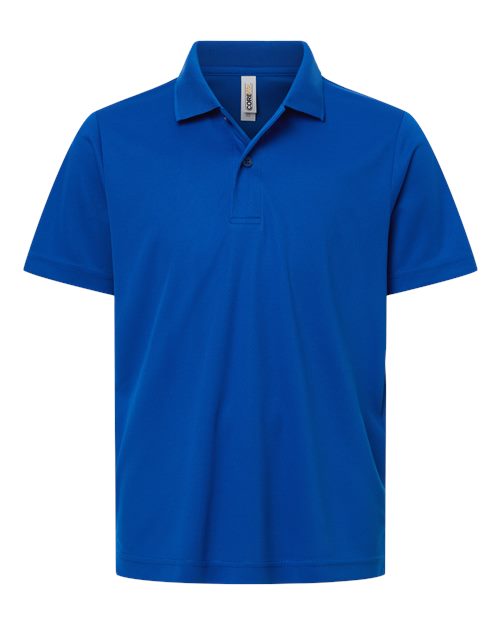 Load image into Gallery viewer, CORE365 CE108Y Youth Nova Performance Pique Polo - True Royal
