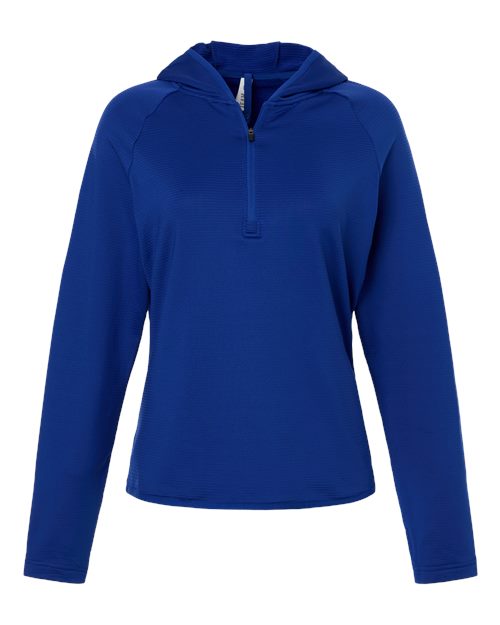 Load image into Gallery viewer, Team 365 TT200W Women's Qualify Quarter-Zip Hooded Pullover - Sport Royal
