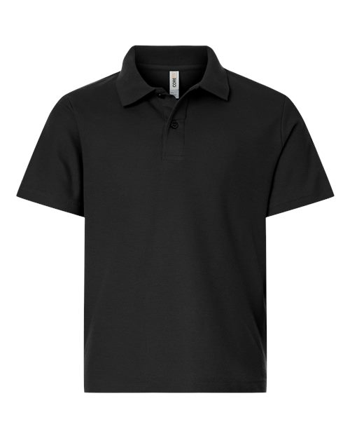 Load image into Gallery viewer, CORE365 CE106Y Youth Resolve CVC Performance Pique Polo - Black
