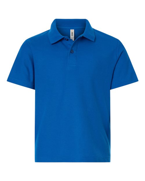 Load image into Gallery viewer, CORE365 CE106Y Youth Resolve CVC Performance Pique Polo - True Royal
