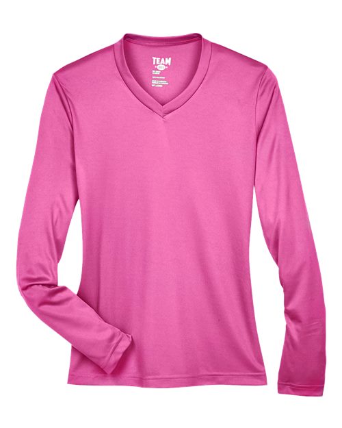 Load image into Gallery viewer, Team 365 TT11WL Women's Zone Performance Long Sleeve T-Shirt - Sport Charity Pink

