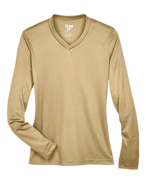 Team 365 TT11WL Women's Zone Performance Long Sleeve T-Shirt - Sport Vegas Gold