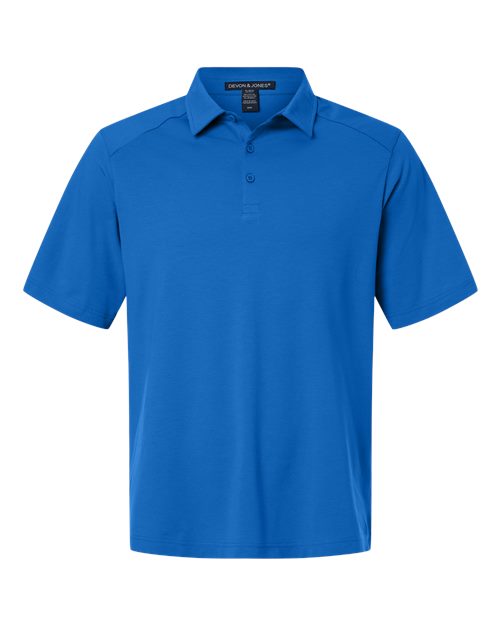 Load image into Gallery viewer, Devon &amp; Jones DG102 Men's Seaton Pebble Textured Polo - French Blue
