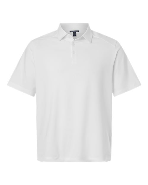 Load image into Gallery viewer, Devon &amp; Jones DG102 Men's Seaton Pebble Textured Polo - White
