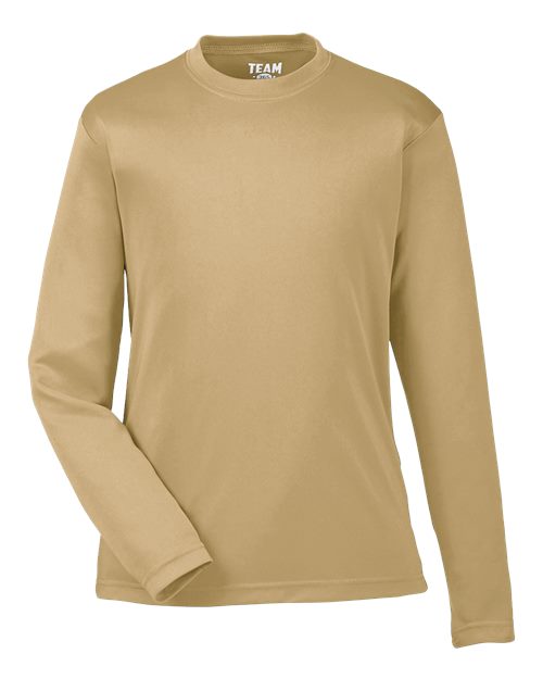Load image into Gallery viewer, Team 365 TT11YL Youth Zone Performance Long Sleeve T-Shirt - Sport Vegas Gold
