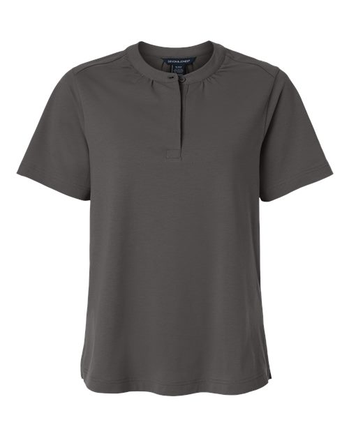 Load image into Gallery viewer, Devon &amp; Jones DG102W Women's Seaton Pebble Textured Polo - Graphite
