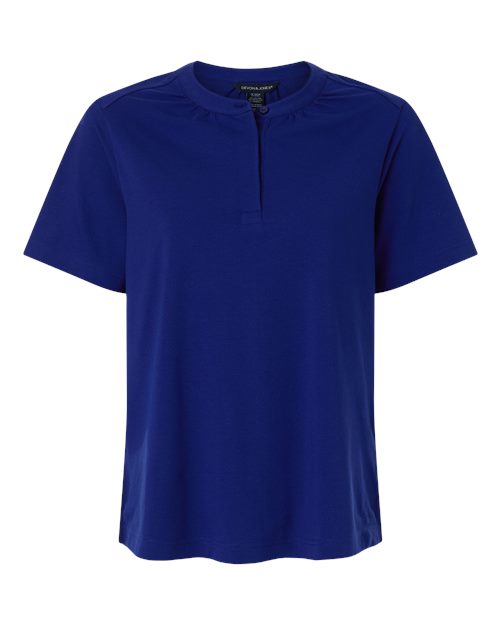 Load image into Gallery viewer, Devon &amp; Jones DG102W Women's Seaton Pebble Textured Polo - Midnight Royal

