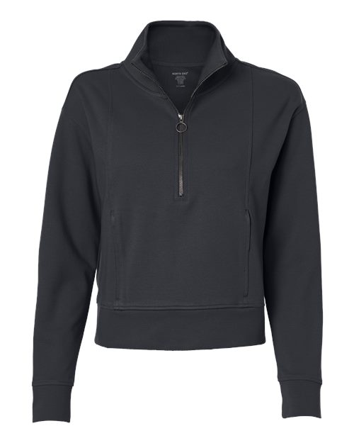 North End NE220W Women's Mantra Half-Zip Ottoman Pullover - Carbon