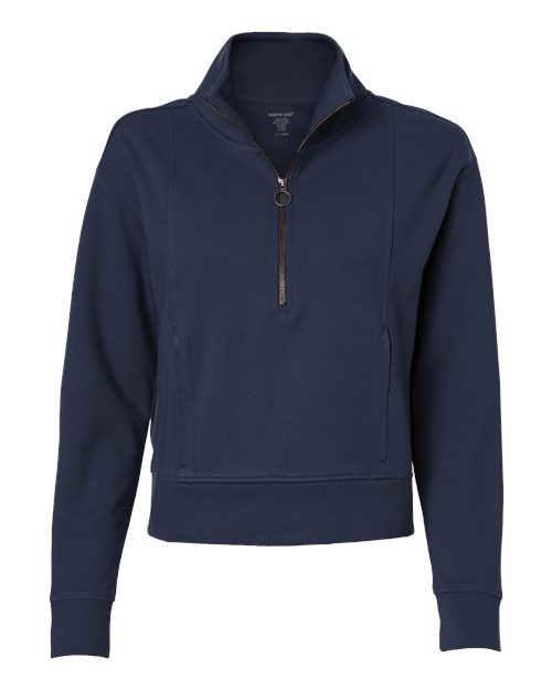 Load image into Gallery viewer, North End NE220W Women's Mantra Half-Zip Ottoman Pullover - Classic Navy

