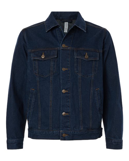 Harriton M75 Unisex Cooper Denim Jacket - Dark Denim