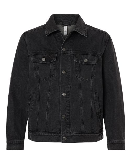 Harriton M75 Unisex Cooper Denim Jacket - Washed Black