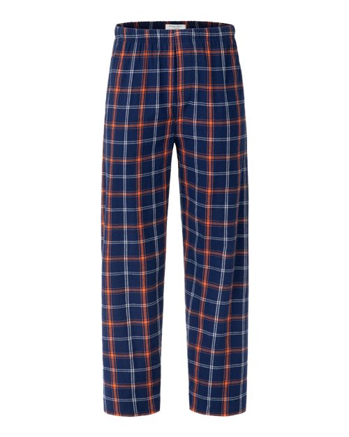 Load image into Gallery viewer, Boxercraft BM6624 Men's Harley Flannel Pants - Varsity Navy Orange Plaid

